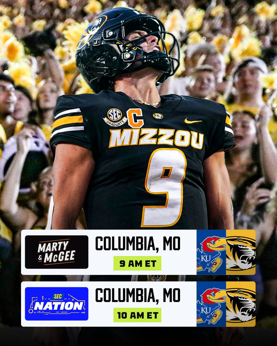 COMO HERE WE COME 🚨

See you Saturday, <a href="/MizzouFootball/">Mizzou Football</a> 🐯