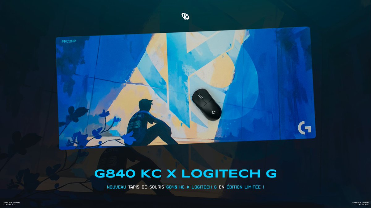 Karmine Corp (@karminecorp) on Twitter photo Mais ce n'est pas tout :
Nouveau tapis de souris G840 KC x <a href="/LogitechGFrance/">Logitech G France</a> avec notre prodige <a href="/CalisteLoL/">KC Caliste</a> 🐐
Disponible en édition limitée sur karminecorp.fr/products/tapis… Mais ce n'est pas tout :
Nouveau tapis de souris G840 KC x <a href="/LogitechGFrance/">Logitech G France</a> avec notre prodige <a href="/CalisteLoL/">KC Caliste</a> 🐐
Disponible en édition limitée sur karminecorp.fr/products/tapis…