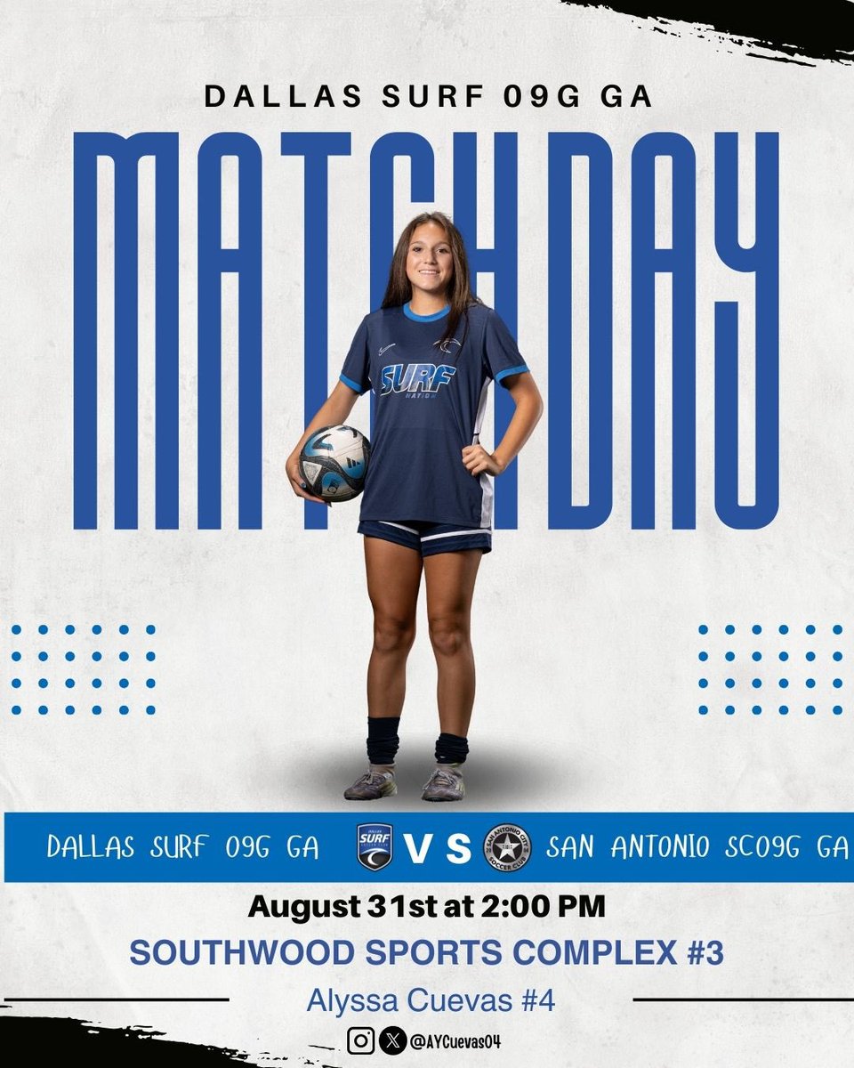 Last game of the weekend!
<a href="/TopDrawerSoccer/">TopDrawerSoccer</a> <a href="/ImCollegeSoccer/">College Soccer Truth ™</a> <a href="/ImYouthSoccer/">ECNL/GA/Recruiting/College Soccer</a> <a href="/PrepSoccer/">Prep Soccer ⚽️</a> <a href="/GAcademyLeague/">Girls Academy</a> <a href="/DallasSurfU19GA/">Dallas Surf</a>