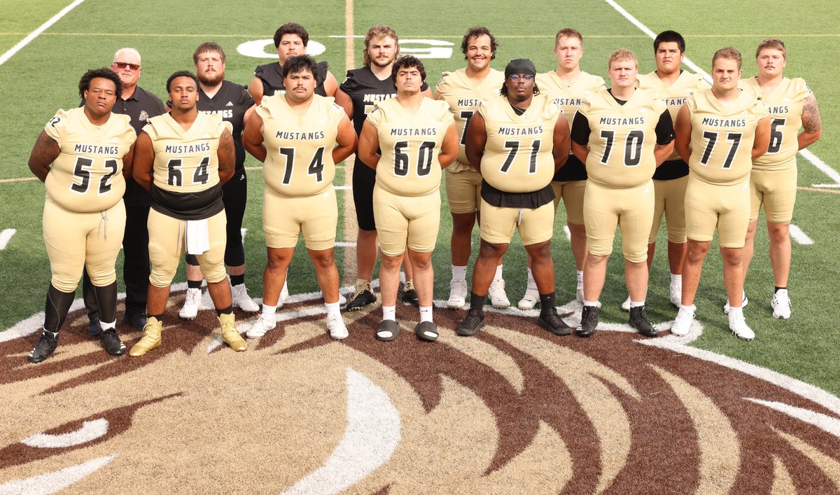 The 2025 Offensive Line. #LetsRide 🐴