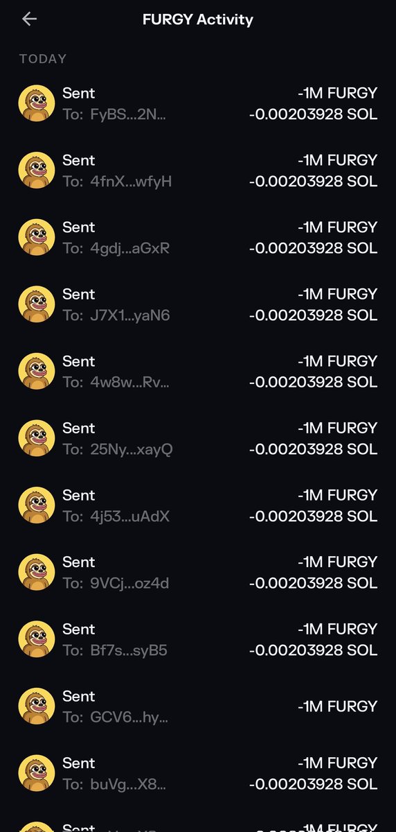 Every wallet Gets 1M $FURGY 🚀 

Just drop your $SOL address 
Follow &amp; RT ❤️ 🔔 

First 500 #SolanaAirdrop