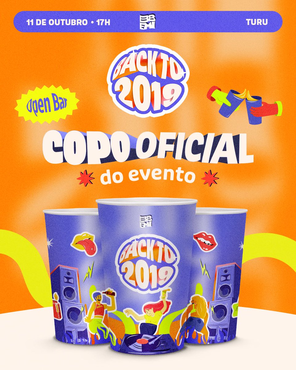 bbemi 🐆 (@emibarros_) on Twitter photo BACK TO 2019 - OPEN BAR
Chama os amigos, prepara o look, e garante seu ingresso:
🎟️ Promocional: R$65
🎟️ Ingresso + copo oficial: R$75
Link de vendas: linktr.ee/bbemiprod_?fbc…
+Info: <a href="/bbemiproducoes/">BBEMI PRODUÇÕES</a> BACK TO 2019 - OPEN BAR
Chama os amigos, prepara o look, e garante seu ingresso:
🎟️ Promocional: R$65
🎟️ Ingresso + copo oficial: R$75
Link de vendas: linktr.ee/bbemiprod_?fbc…
+Info: <a href="/bbemiproducoes/">BBEMI PRODUÇÕES</a>