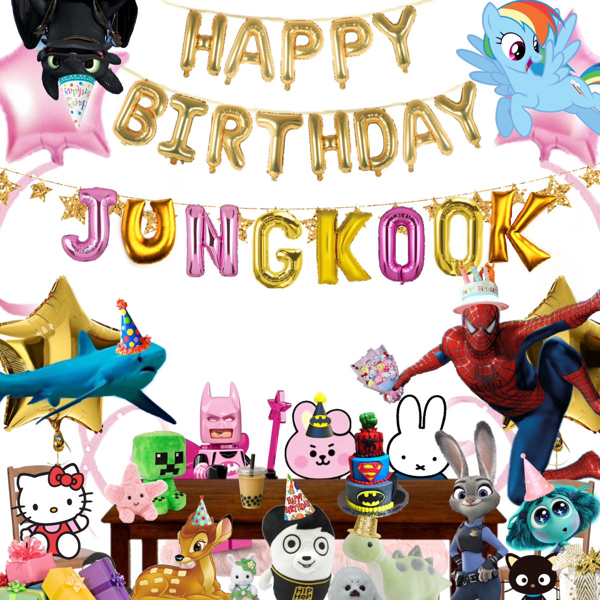 miffyzkoo's tweet image. jungkook’s siblings threw him a birthday party… 😲🎉