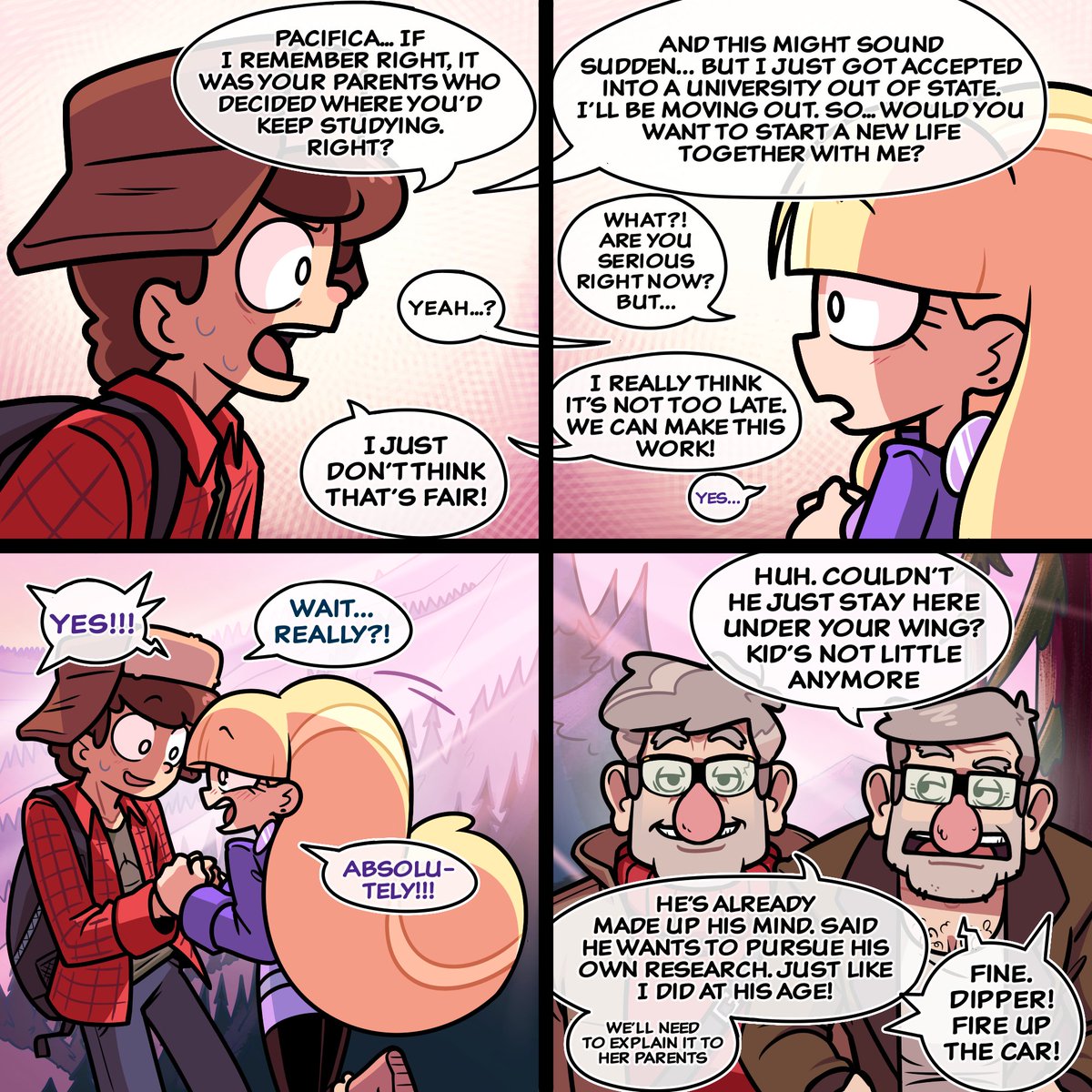 Dass527's tweet photo. The Final part — "Together"

#gravityfalls #dipperpines #mabelpines #pacificanorthwest #summer https://t.co/ZYLwOXQkC8