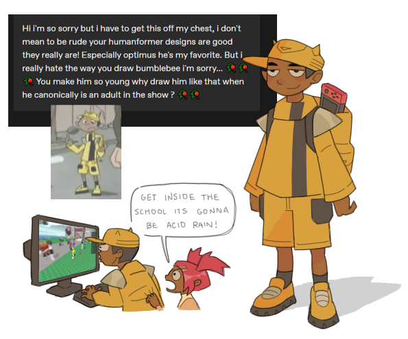 ok sorry ill only stick to his in show designs then #TFA #TransformersAnimated