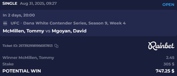 McMillen is going to put on a masterclass at DWCS this week

Mgoyan is a bum