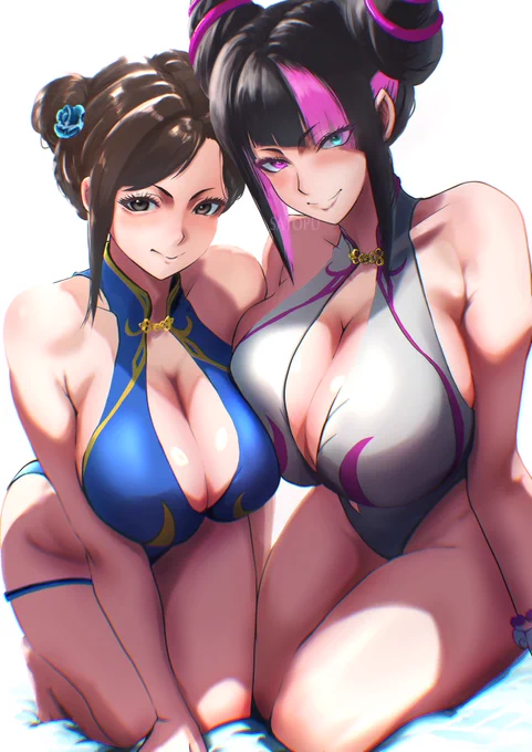 春麗&ジュリ(outfit4)※タップ推奨 4Kで読み込んでも…