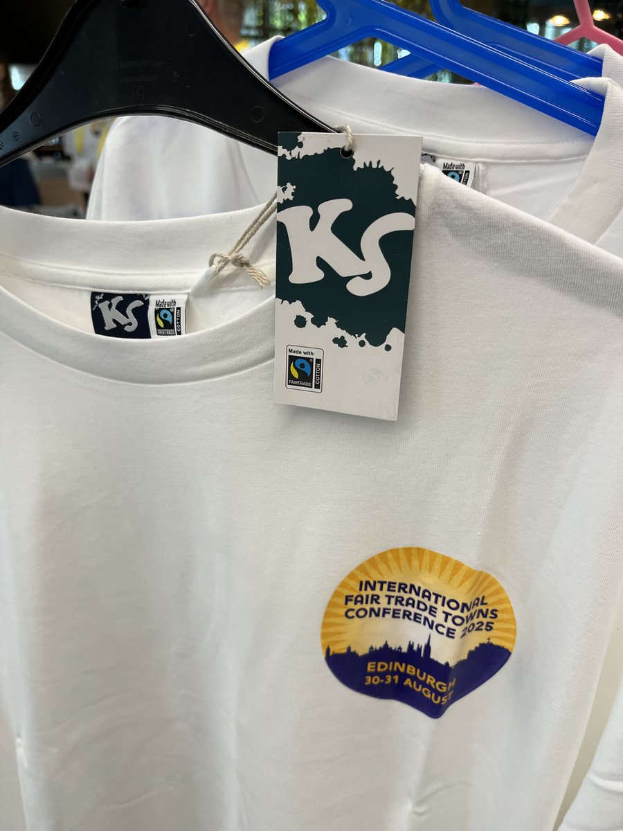 Koolskools #Fairtrade-organic cotton T-shirts are being enthusiastically received by over 250 delegates from around the world at the International Fair Trade Towns Conference 2025 in Edinburgh.