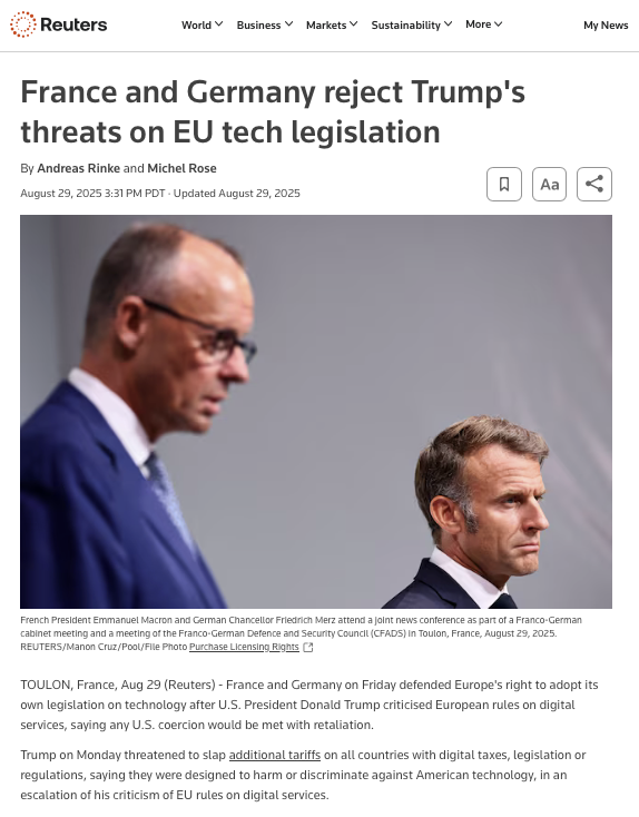 Michael Shellenberger (@shellenberger) on Twitter photo <a href="/MLP_officiel/">Marine Le Pen</a> "Trump's threats" = asking Europe to stop censoring
The legacy media are desperate for more government censorship of social media <a href="/MLP_officiel/">Marine Le Pen</a> "Trump's threats" = asking Europe to stop censoring
The legacy media are desperate for more government censorship of social media