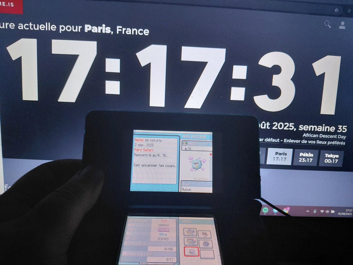 155✨️

Smogo Shiny qui apparaît devant moi au Parc Safari sur HGSS apres 16.936 rencontres, une shasse que j’avais démarrer la semaine derniere pour la LDO et qui me valide la moitié du duo pour le 6eme badge. Capturé a la first ball !! Trop heureux !!
