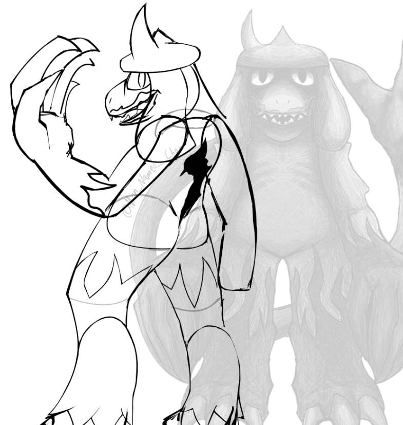 (WIP)
Snaregle Revamp in the works! Now having even more sneasler details, and a lore accurate mega evolution mark on his back.