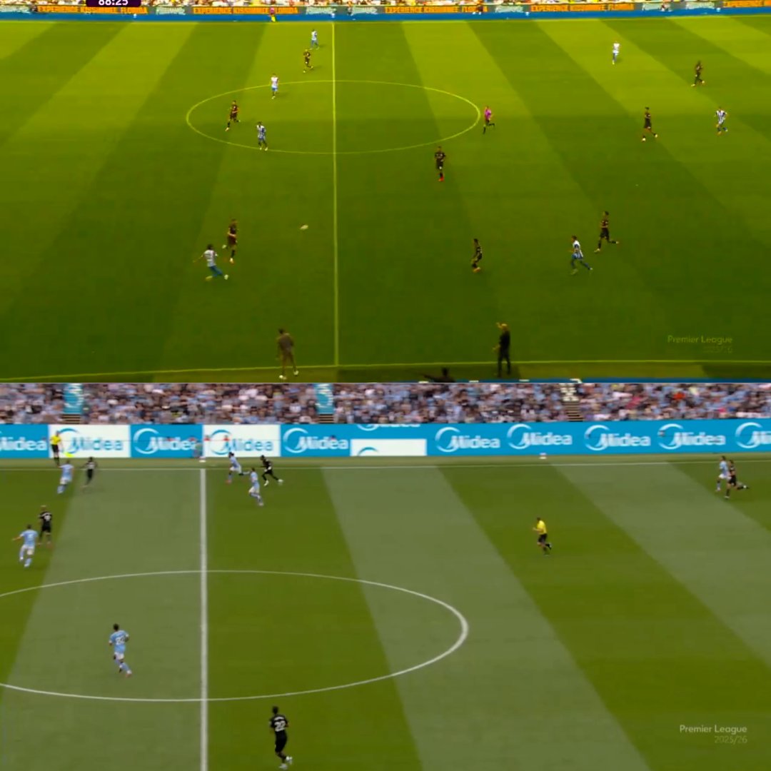 City have continually looked vulnerable defending down the flanks.

Here's a similarity I noticed in the goals City conceded against Spurs and Brighton today 🧵