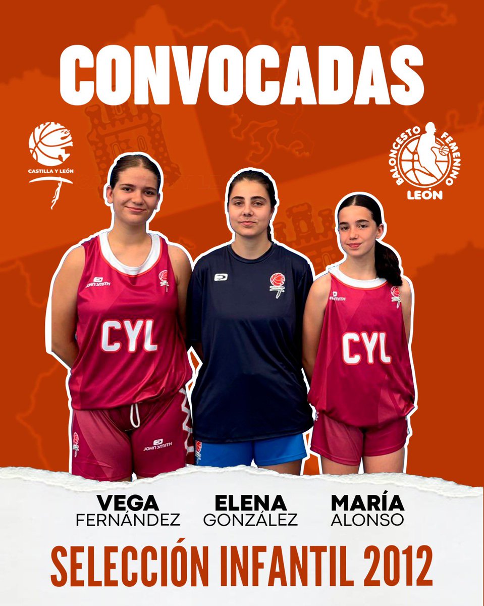 🔥🏀 SELECCIONES CYL
Doble representación en las concentraciones autonómicas de este 6/7 de septiembre.
👉Noa Garcia y el entrenador Nico González (Cadete 2010, Soria)
👉Vega fernández, María Alonso y la entrenadora Elena González (Infantil 2012, Arévalo) 
💪¡Orgullo de club!