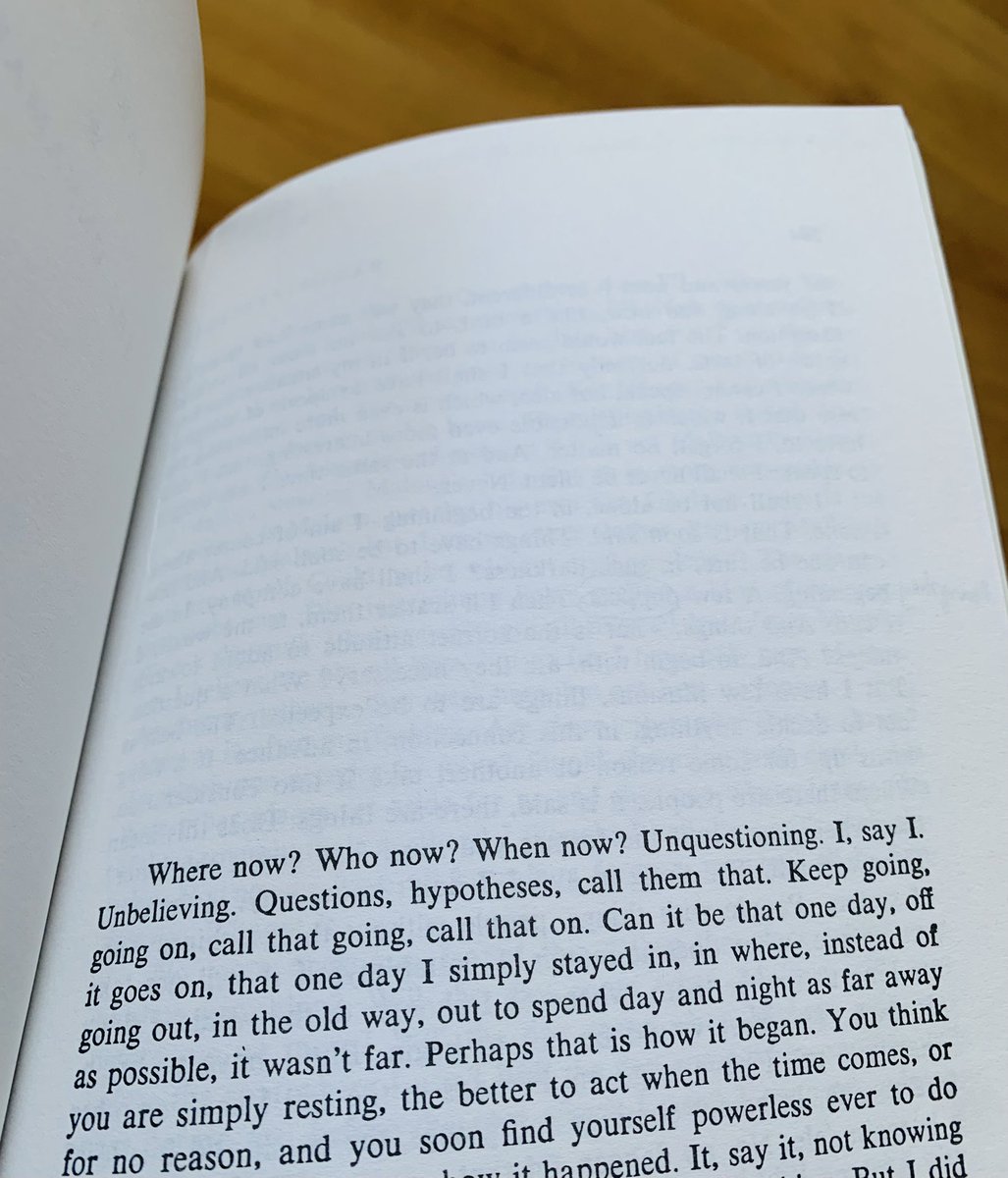 relentless, formless, unnamed, unnameable, immobile — the strange comfort of beckett's great novels — an astonishing, dantean, record of human fortitude amid suffering.