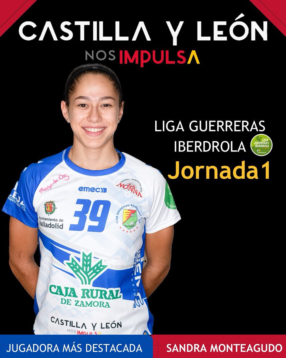 🏅 ¡Primera MVP de la temporada! Castilla y León nos impulsa, esta semana con Sandra Monteagudo

#CastillayLeónNosImpulsa #J1
