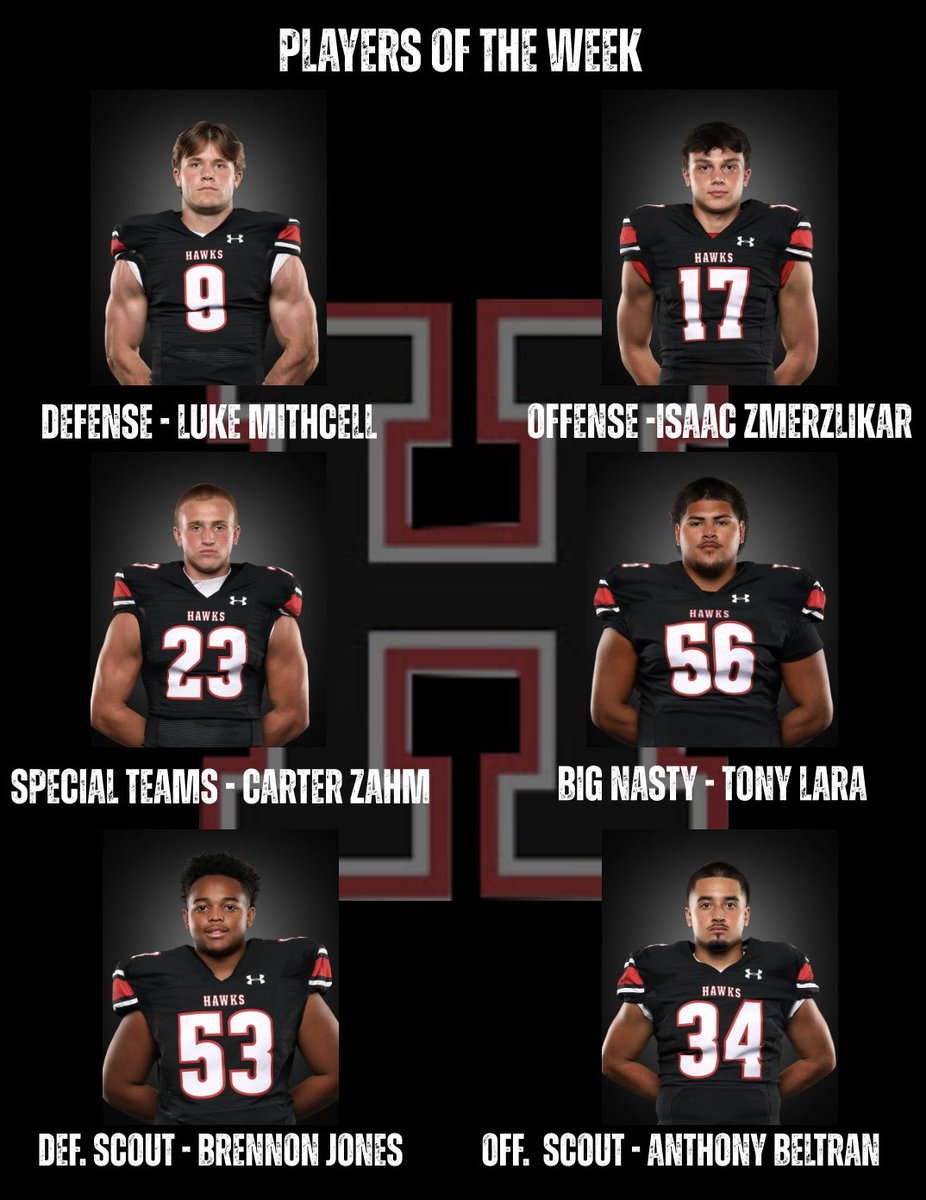 HeathHawksFb's tweet image. Week 1 Players of the Week ‼️

#Southside #Hawks