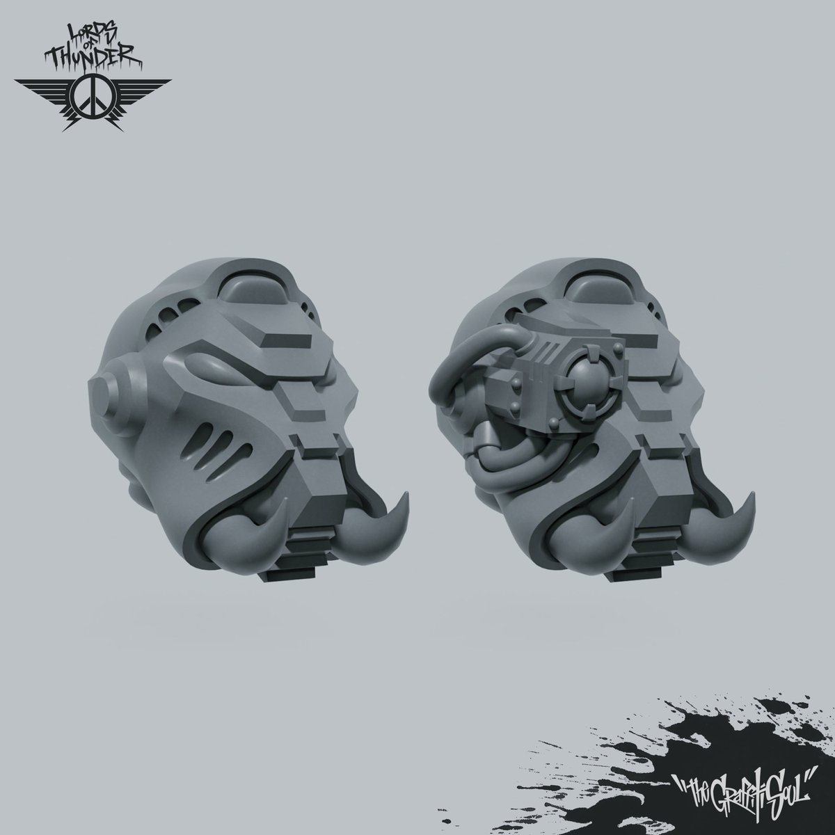 TheGraffitiSoul's tweet photo. Tusked termie helmets are live and free over at Cults3D

Helmet modelled by @MoonKanin on twitter
Tusks and optic modelled by me https://t.co/w6ucFBzG3B