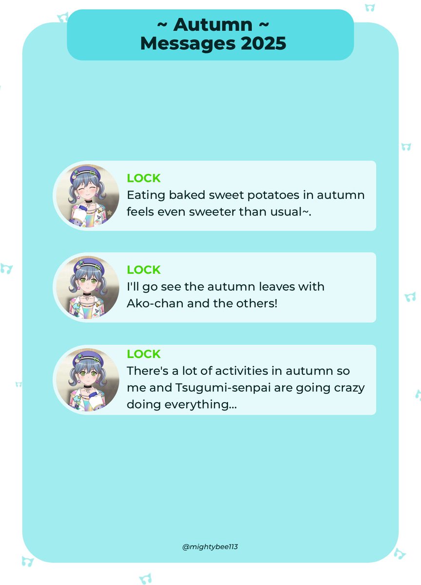 Autumn messages ~🍠