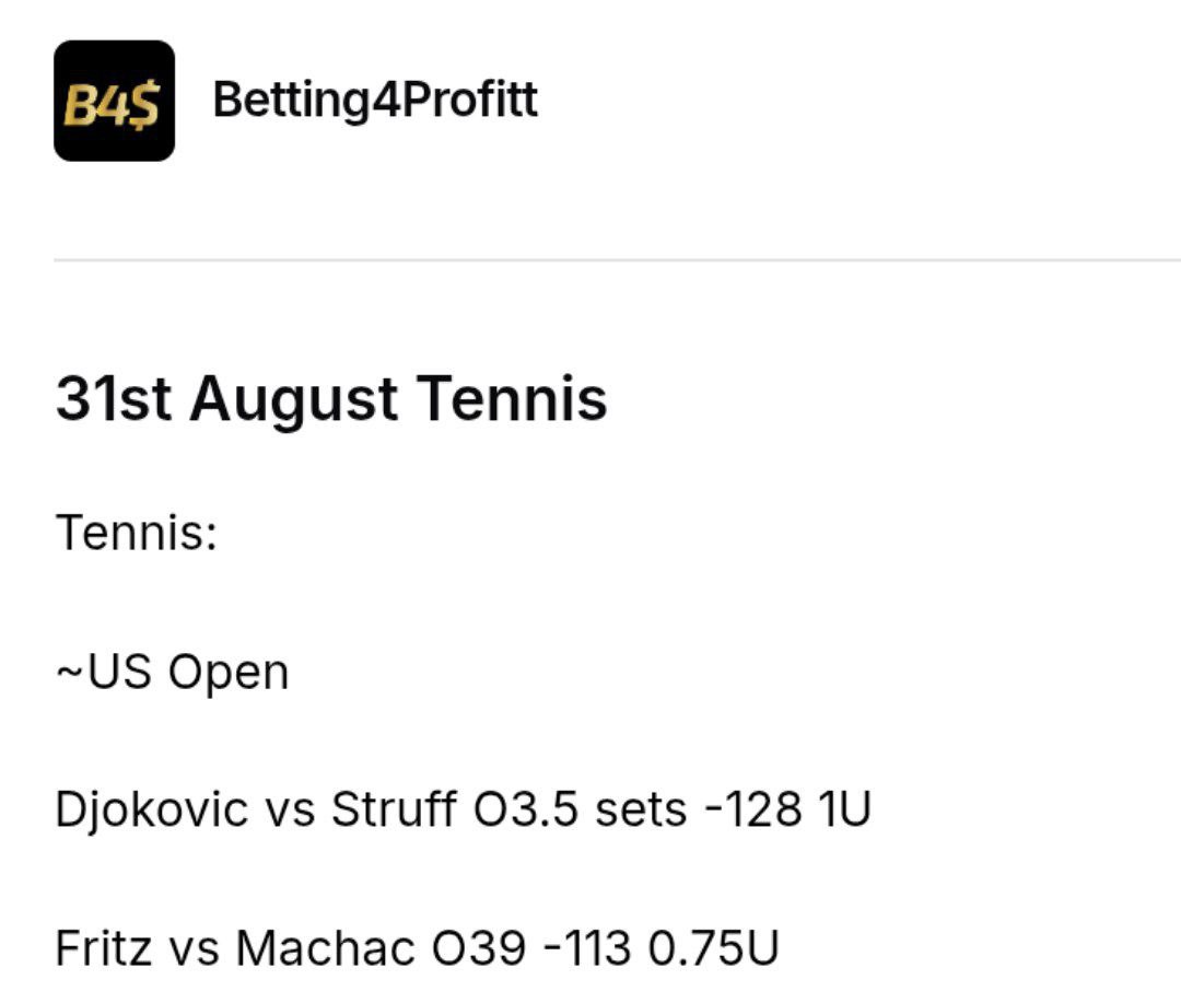 allcappersfreee's tweet image. More tennis 🎾 

#Betting4profit 
#Illicitpicks
#SetPointBets