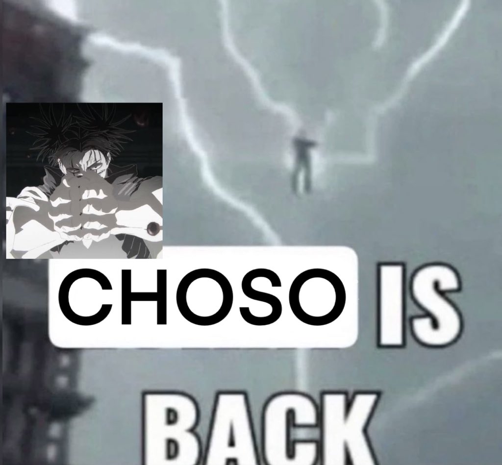 choso1girl's tweet image. 