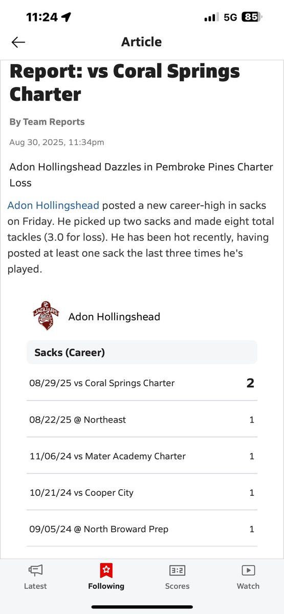 Feature on Maxpreps