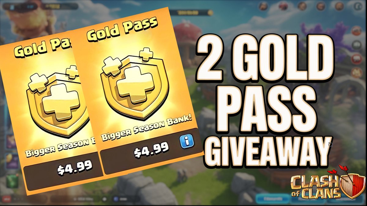 CLASH OF CLANS BIG GIVEAWAY 💯 
 2 LUCKY WINNERS 

📷FOLLOW  
📷LIKE &amp; RETWEET &amp; TAG 2 FRIENDS  
📸JOIN DISCORD : discord.gg/MyBE9tSA
📸 SUBSCRIBE &amp; COMMENT UR DISCORD ID IN THIS VIDEO : youtu.be/DaAejwPpjbI
WINNER WILL BE ANNOUNCE 04-09-2025 🔻
#Giveaways #clashofclans