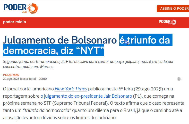 Rod #PalestinaLivre 🇵🇸 (@rodp13) on Twitter photo <a href="/BolsonaroSP/">Eduardo Bolsonaro🇧🇷</a> "Triunfo da democracia"
Você é analfabeto funcional e mal intencionado, né Bananinha!
Mas um site de #direita leu essa reporCagem diferente de você. Aliás, só na sua cabeça doentia esse jornal seria minimamente "de esquerda"! 😂🤣😂
poder360.com.br/poder-midia/ju… <a href="/BolsonaroSP/">Eduardo Bolsonaro🇧🇷</a> "Triunfo da democracia"
Você é analfabeto funcional e mal intencionado, né Bananinha!
Mas um site de #direita leu essa reporCagem diferente de você. Aliás, só na sua cabeça doentia esse jornal seria minimamente "de esquerda"! 😂🤣😂
poder360.com.br/poder-midia/ju…