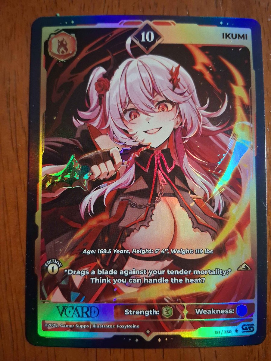 The1WhoQuacks's tweet image. Finally got to open up The Cards I won in a @VCardTCG giveaway and got these awesome 10 cards of @Buffpup_ , @IkumiVtuber , and @Egocider! Absolutely beautiful art on all the cards and a blast to open!