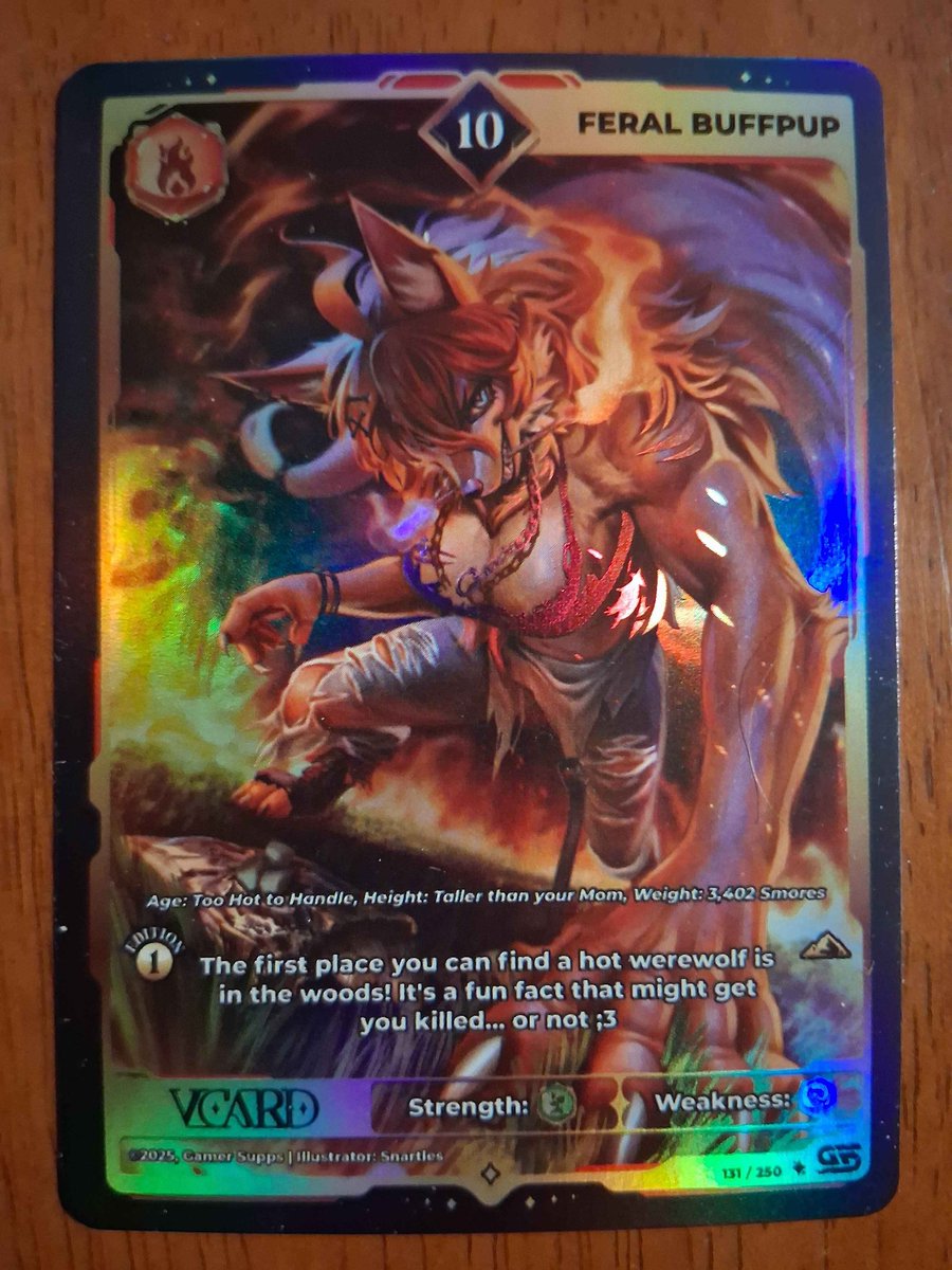 The1WhoQuacks's tweet image. Finally got to open up The Cards I won in a @VCardTCG giveaway and got these awesome 10 cards of @Buffpup_ , @IkumiVtuber , and @Egocider! Absolutely beautiful art on all the cards and a blast to open!