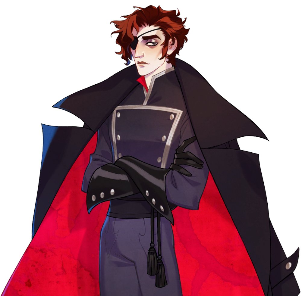 Julian from Arcana is disabled. He wears an eye patch (canon).