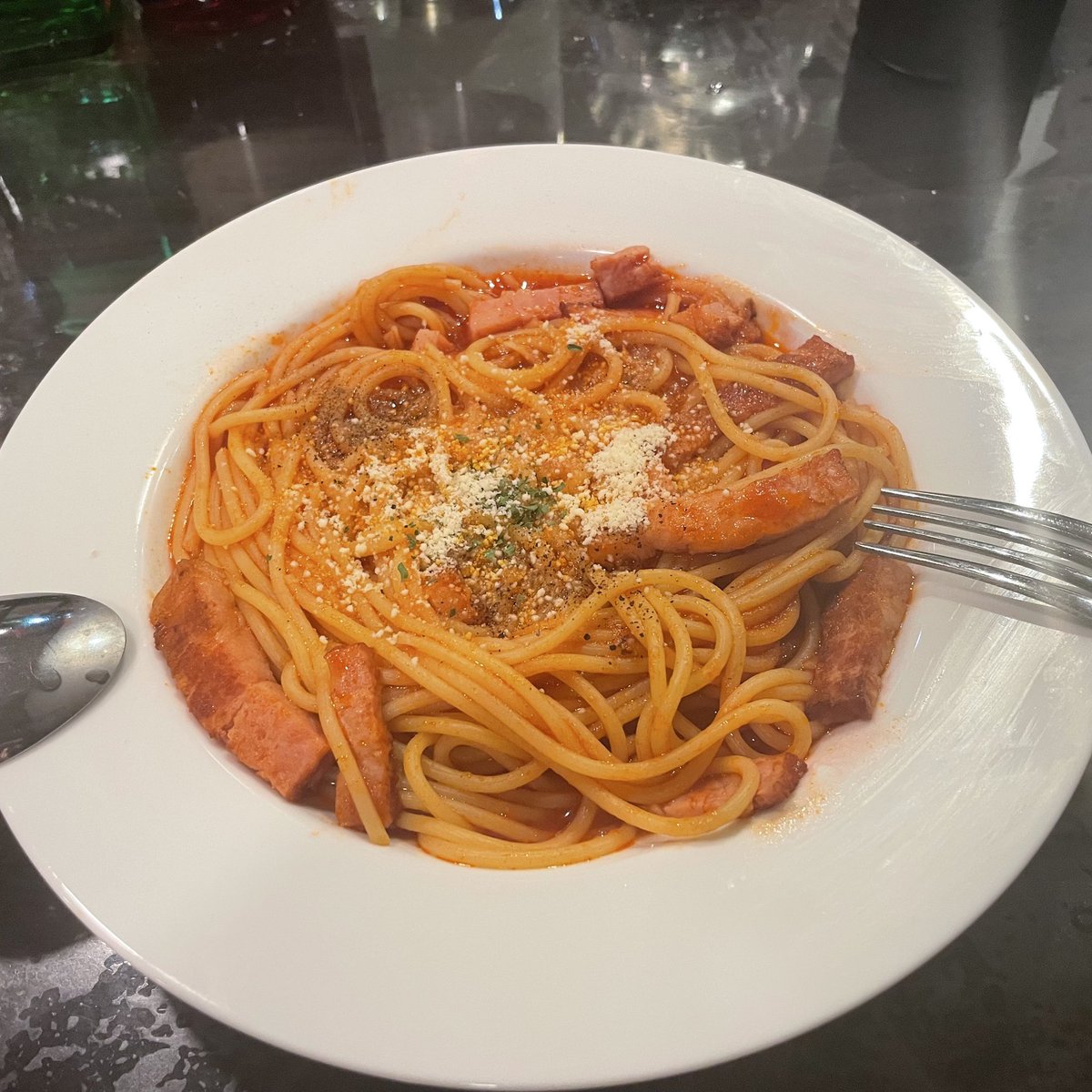 35ちゃん作の気まぐれパスタです🍝