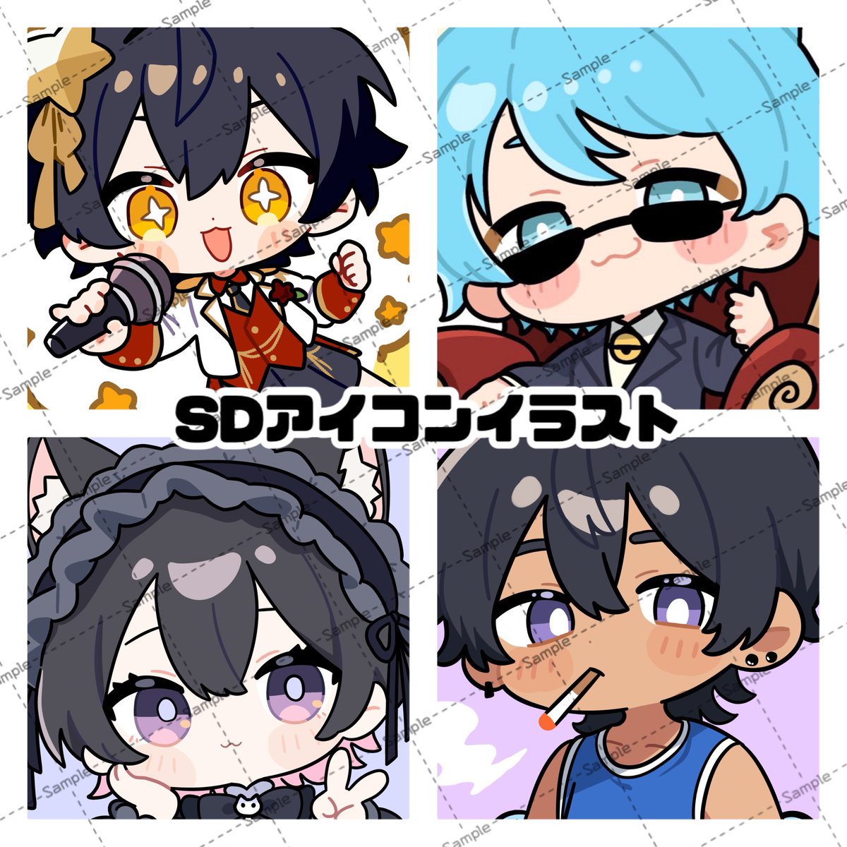 イラスト、切り絵のリクエスト大募集！ イラストオーダー 7order_project_official オリジナルキャラクター小田ちゃんの