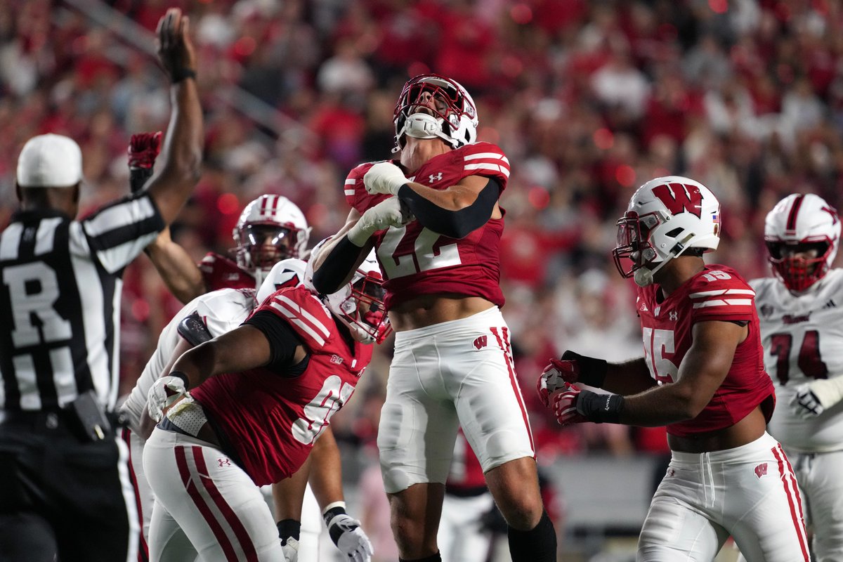 Our <a href="/PFSN365/">PFSN</a> Defensive IMPACT Grades for Week 1:

1) <a href="/BadgerFootball/">Wisconsin Football</a> - 96.4 (A)
2) Oklahoma - 95.5 (A)
3) West Virginia - 95.1 (A)
4) BYU - 95.1 (A)
5) Florida - 95.0 (A)
6) Vanderbilt - 93.4 (A)
7) Houston - 92.9 (A-)
8) Michigan State - 91.7 (A-)
9) USC - 91.5 (A-)
10)