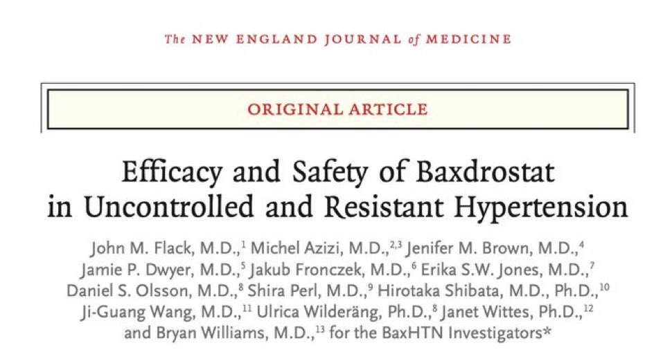 This could be a game changer ! Looks better than Renal Denervation has to offer!