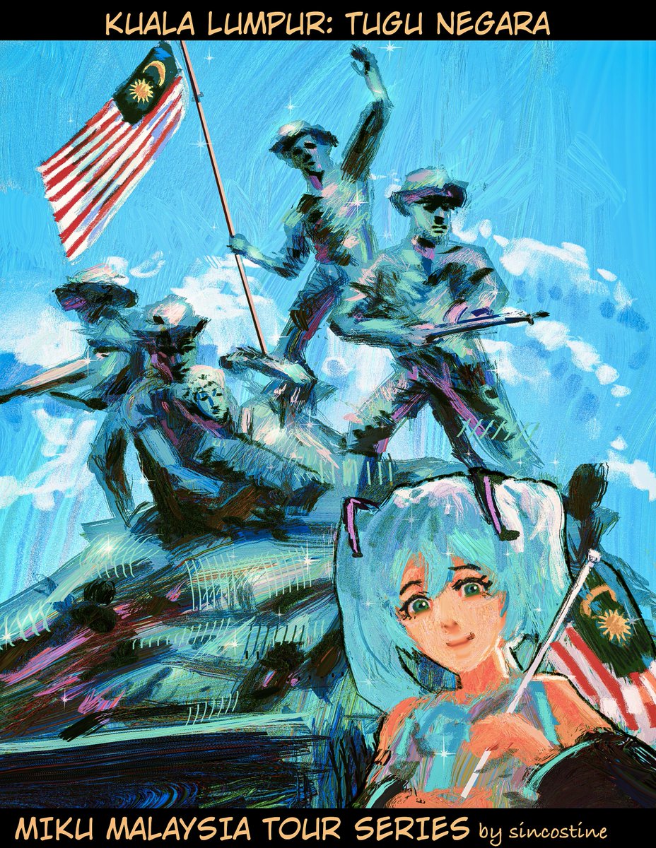 Happy Malaysia 68th Independence day and Happy Birthday Miku! 64/100 #MIKU100