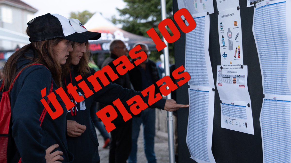 ATENCIÓN‼️🔊Últimas 100 plazas‼️

No te lo pienses y no responde quedes fuera.

⌨️ trailribeirasacra.es 

🗓🏃‍♀️🏃‍♂️12/10/2025
📍Luintra(Nogueira de Ramuín)
🔃48km
📈 3450+
📉 3450-

🔓 inscripciones ➡️ 14/09/2025