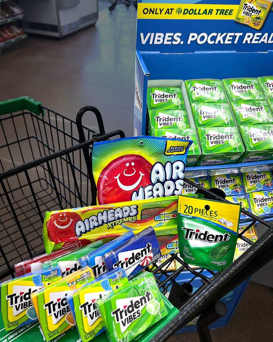 グリーンアップルデーース 💚 Say hello to @Trident Vibes! Fun-size pocket packs are HERE