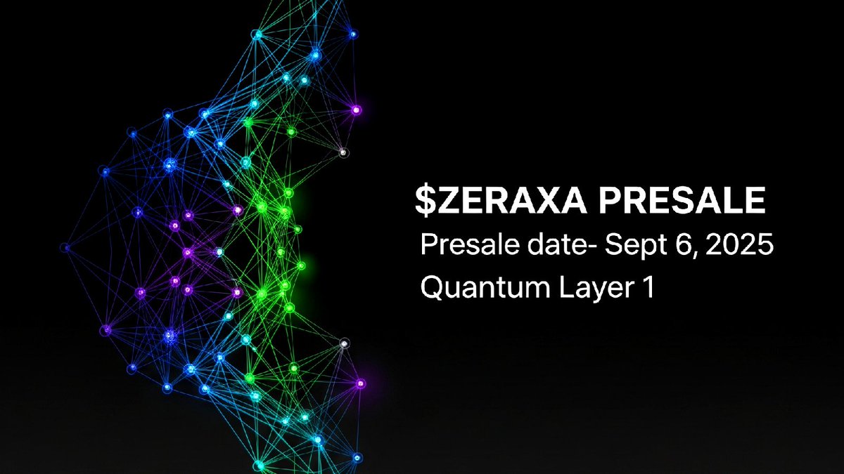 Mugiwara ( reply arc🫠 ) (@mugiswago) on Twitter photo 🚀Buckle up for <a href="/zeraxachain/">Zeraxa Layer 1</a> $Zeraxa memecoin! Powered by a Quantum Layer 1 blockchain with 1M+ TPS and a Fractal Mesh Network, this is Web3’s next big thing! Presale drops Sept 6, 2025 – join the revolution and let’s moon together! #Zeraxa #Memecoin #QuantumCrypto 🚀Buckle up for <a href="/zeraxachain/">Zeraxa Layer 1</a> $Zeraxa memecoin! Powered by a Quantum Layer 1 blockchain with 1M+ TPS and a Fractal Mesh Network, this is Web3’s next big thing! Presale drops Sept 6, 2025 – join the revolution and let’s moon together! #Zeraxa #Memecoin #QuantumCrypto