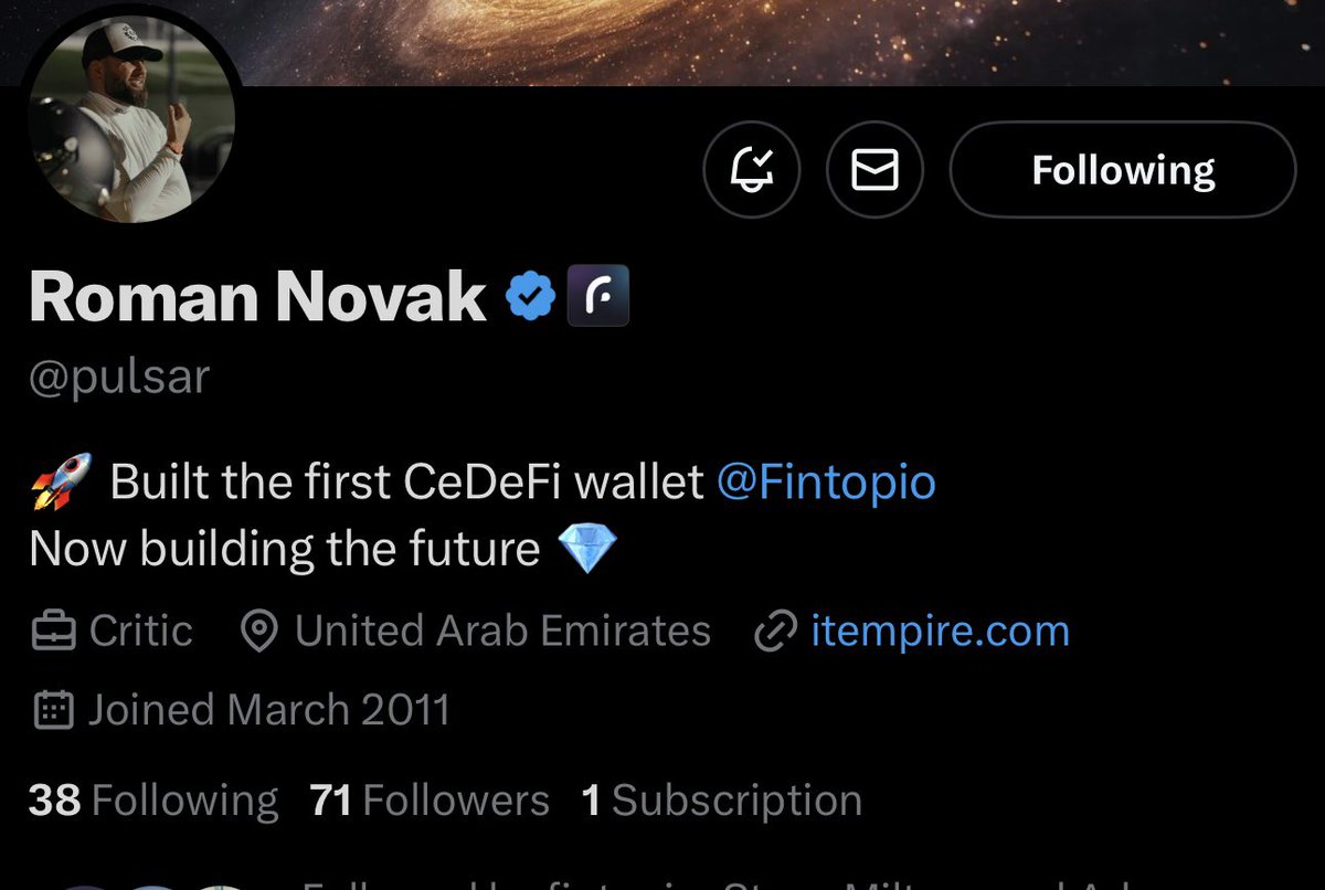 Muhd King Cash (@muhd_cash) on Twitter photo This is <a href="/pulsar/">Roman Novak</a> Now the Founder of Fintopio. He is now leading all Fintopio developments and introducing new strategies to drive the project forward.
He has implemented modern innovations, including AI-powered features. Make sure to follow him to stay updated on everything This is <a href="/pulsar/">Roman Novak</a> Now the Founder of Fintopio. He is now leading all Fintopio developments and introducing new strategies to drive the project forward.
He has implemented modern innovations, including AI-powered features. Make sure to follow him to stay updated on everything