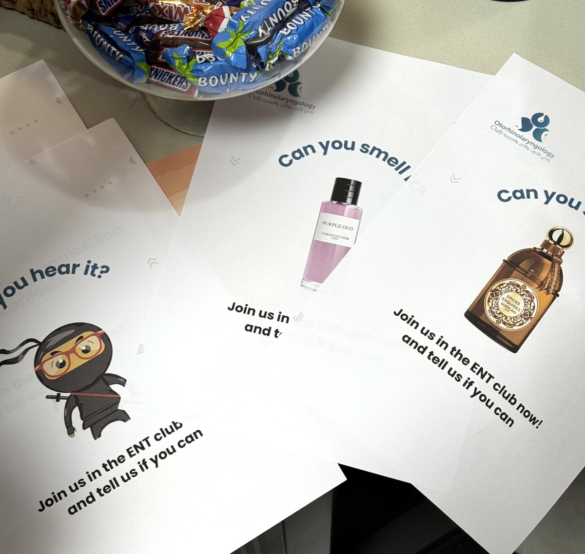 سعدنا بمشاركتنا في يوم الأندية الطلابية ولقائكم✨
اكثر سؤال وجه لنا اثناء التعريف بالنادي ماهو التخصص؟ 
هو تخصص طبي وجراحي يهتم بامراض الانف والاذن والحنجرة و أورام الرأس والرقبة ويعالج مختلف الفئات العمرية رجال ونساء وأطفال،ويتضمن العديد من التخصصات الدقيقة
نتطلع لانضمامكم معنا!