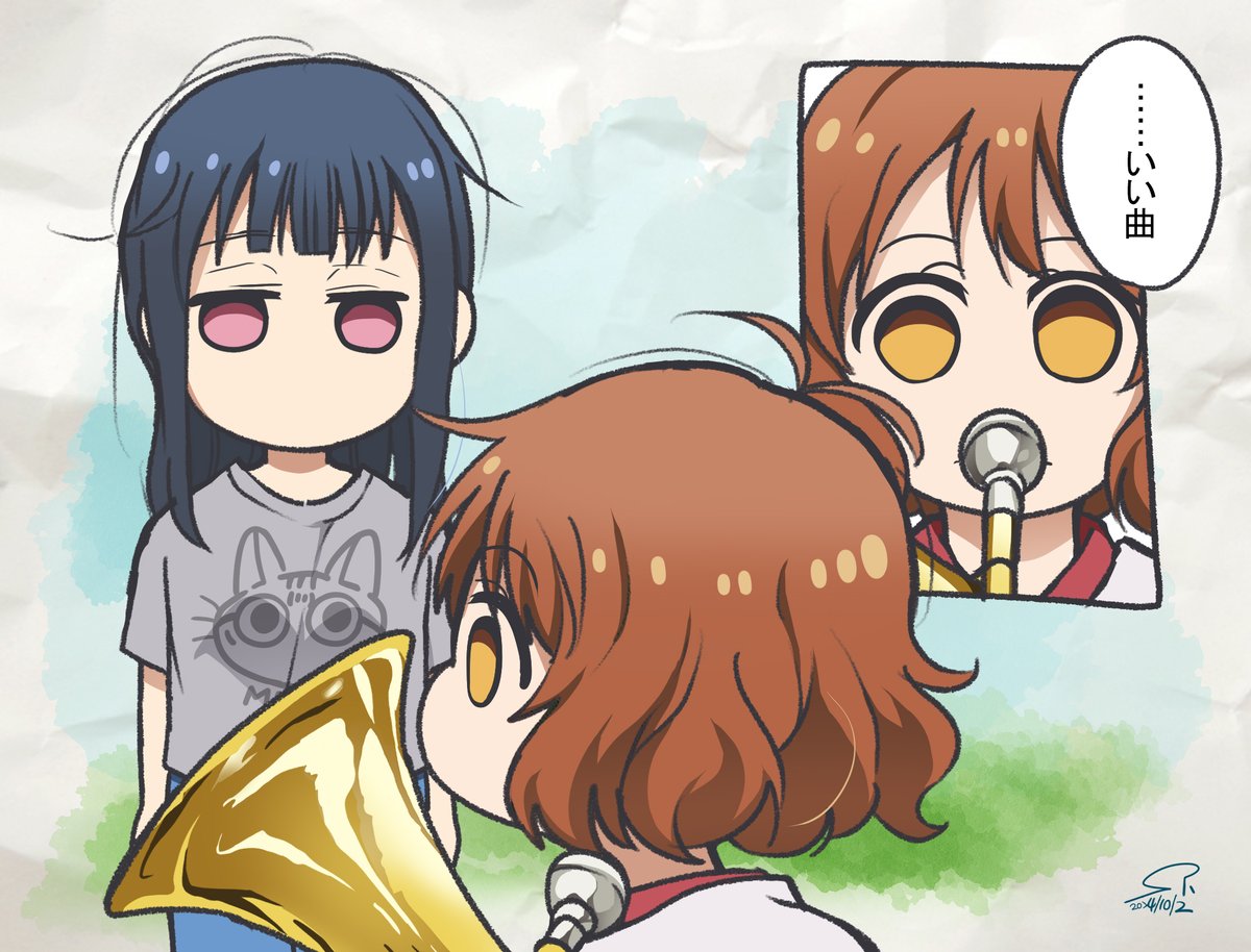 【北宇治吹部らくがき~久美子に懐くみぞれ~】①
7月2日みぞれ生誕篇として描く予定だったのに、やっと完成٩( 'ω' )و
響け!ユーフォニアム 北宇治高校吹奏楽部、波乱の第二楽章 後編 より
#鎧塚みぞれ生誕祭2025