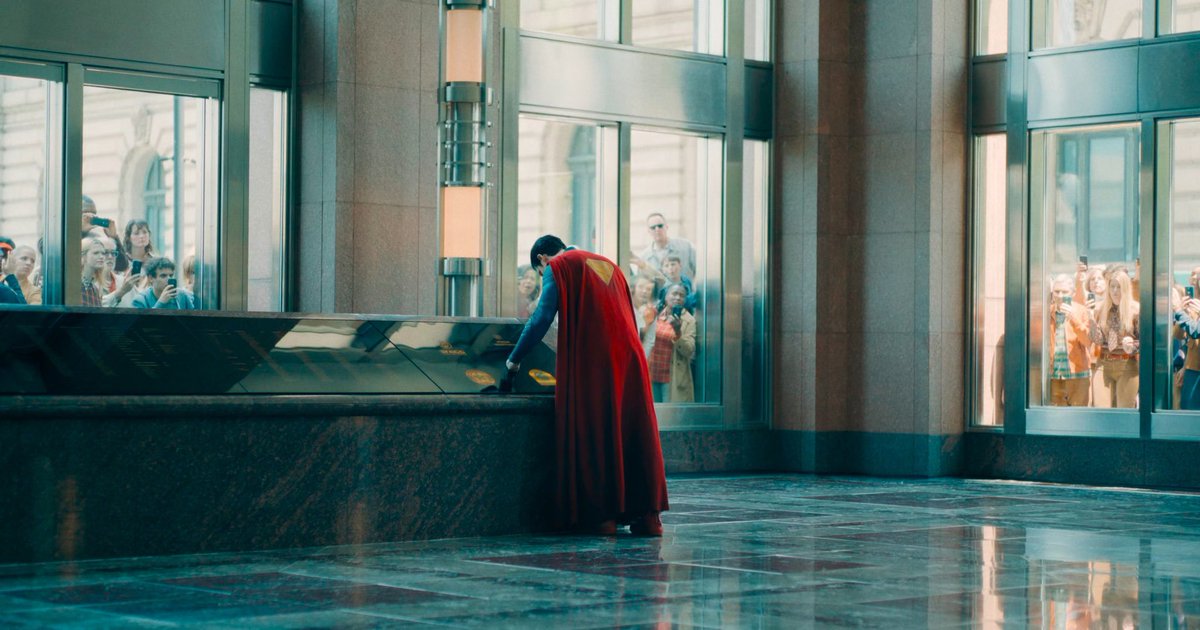 loislaene's tweet image. cinematography of superman (2025)