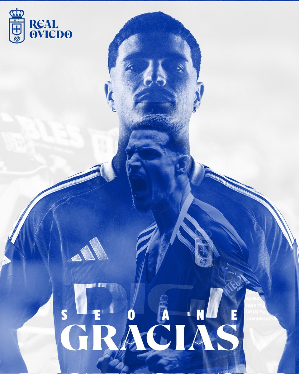 Thank you, Jaime Seoane. For your commitment and professionalism defending our badge.

Best of luck 💙

#RealOviedo
#ProudOfYou 🔵⚪️