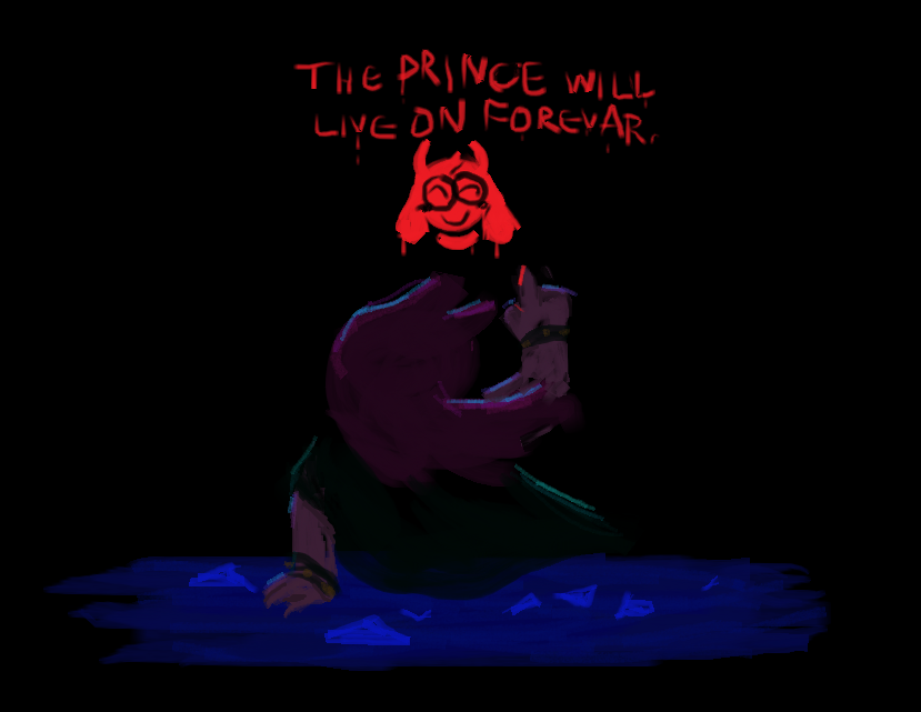BallGameLvr1997's tweet photo. Where You can Believe...
THE PRINCE LIVES ON FOREVAR. #Deltarune https://t.co/aW2lhN8OyB