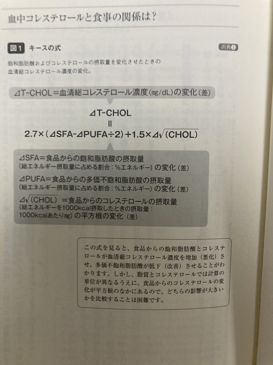 佐々木敏のデータ栄養学のすすめより

でもエビデンス的に、俺のやり方で正しいはずなんだよなあ。
強いて言えば魚（不飽和脂肪酸）を今より増やすかって感じ。それなりに食べてるけど、去年みたいにしょっちゅう寿司食べてないっていうか全く食べなくなったしなw
