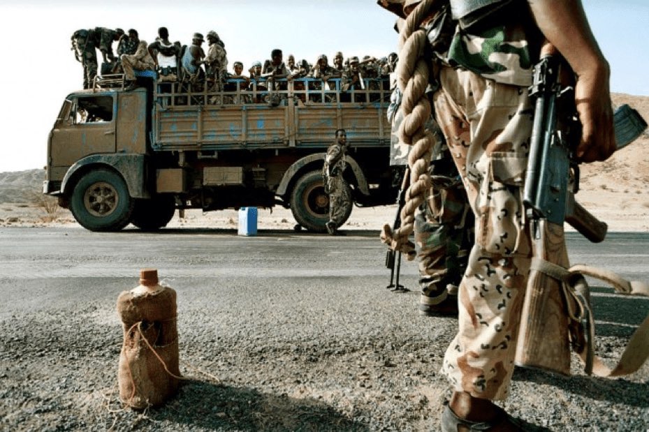 MehariMeng53005's tweet image. Slavery still alive in our country👌!!
No one in #Eritrea has owned their own life in these 34 years. Lifetime military service without rights without pay is modern slavery, that is why more than 20% of the youth are forced into exile.
#BlueRevolution #RegimeChangeInEritrea
