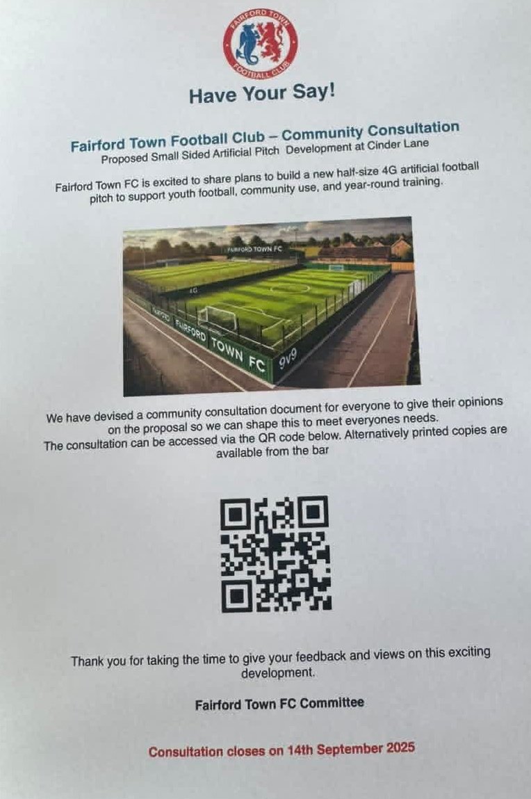 Please, please, please take 2 mins to complete this online consultation. We truly believe this would be a huge benefit to not only the football club but also the wider community. Link here. 👇🏻

docs.google.com/forms/d/e/1FAI…