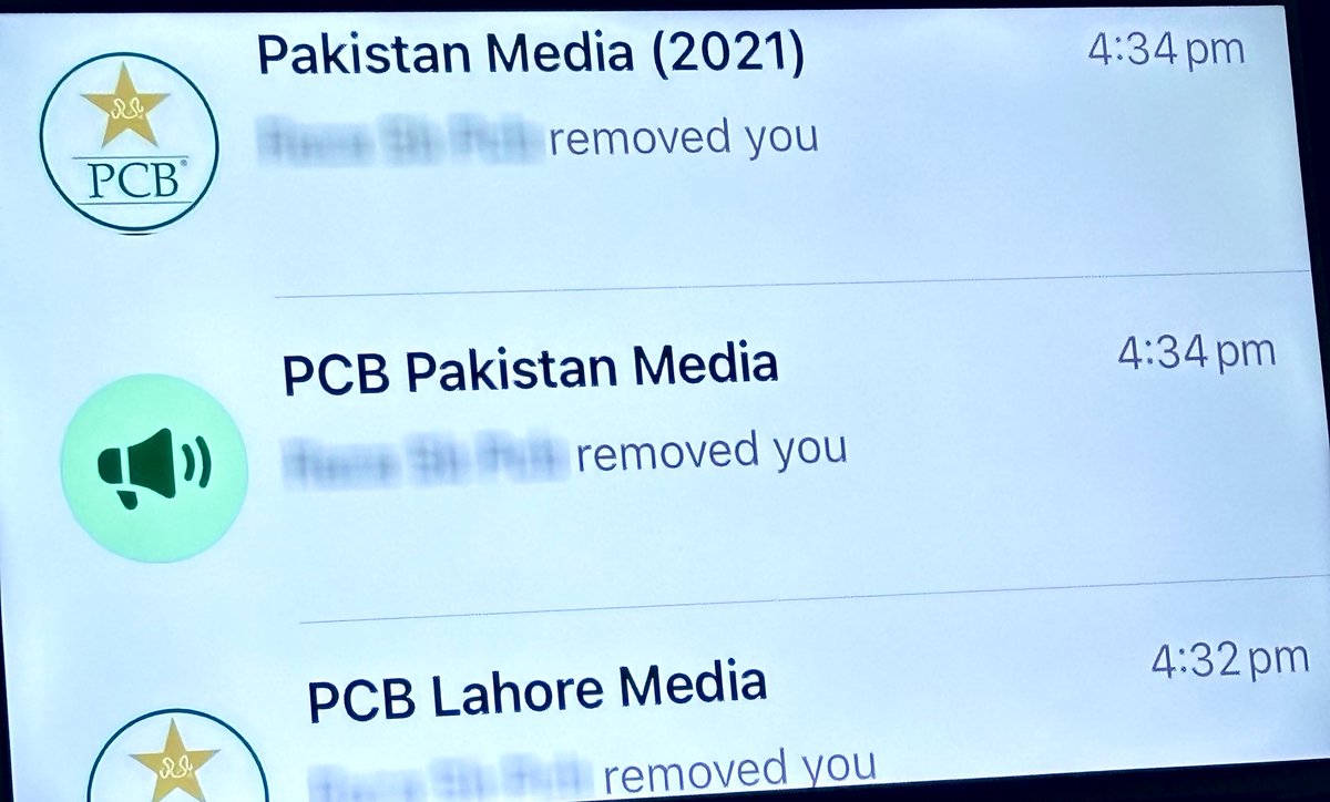 Usman A. SHEIKH (@usmansheikhkhl) on Twitter photo The Story Continues … <a href="/TheRealPCBMedia/">PCB Media</a> Vengeance crosses All
limits ⁉️
Now <a href="/TheRealPCB/">Pakistan Cricket</a> Board has stooped to its lowest by removing from Official What’s App Group of PCB <a href="/Sanaullahpaktv/">Sanaullah Khan</a> sports journalist from reporting or getting the information.
Is the Chairman PCB The Story Continues … <a href="/TheRealPCBMedia/">PCB Media</a> Vengeance crosses All
limits ⁉️
Now <a href="/TheRealPCB/">Pakistan Cricket</a> Board has stooped to its lowest by removing from Official What’s App Group of PCB <a href="/Sanaullahpaktv/">Sanaullah Khan</a> sports journalist from reporting or getting the information.
Is the Chairman PCB