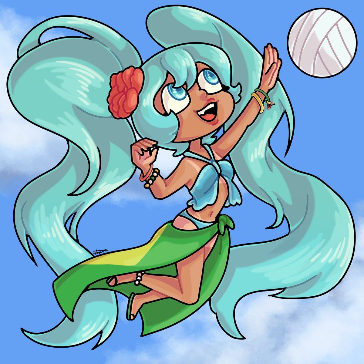 McBadDrawings's tweet image. Happy Birthday Hatsune Miku! 🎤

#MikuDay #VOCALOID