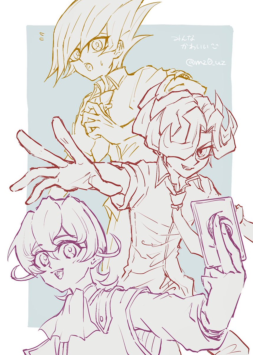 配信を見ていて気になったキャラを一気に描いた